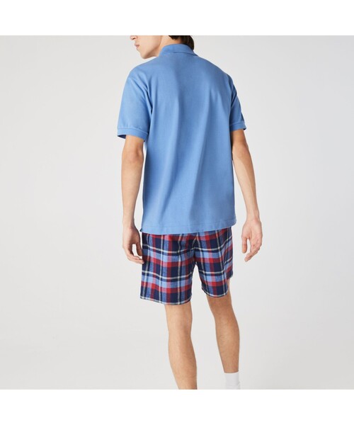 LACOSTE(ラコステ)の「コットン×リネンブレンドチェックショーツ(その他パンツ・メンズ・ネイビー・40/44/42/38)」の3枚目の写真