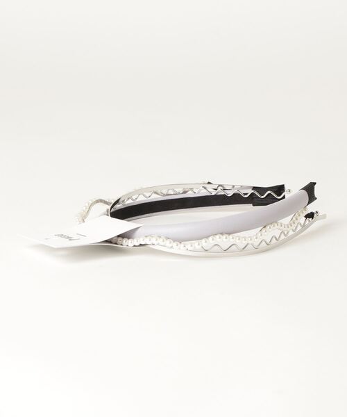 WEGO（ウィゴー）の「WEGO/【4点セット】マルチPUカチューシャ（カチューシャ・レディース・ベージュ/オフホワイト/パープル/ブラック/その他1・FREE）」の6枚目の写真