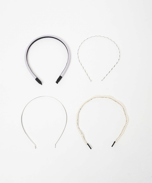 WEGO（ウィゴー）の「WEGO/【4点セット】マルチPUカチューシャ（カチューシャ・レディース・ベージュ/オフホワイト/パープル/ブラック/その他1・FREE）」の11枚目の写真