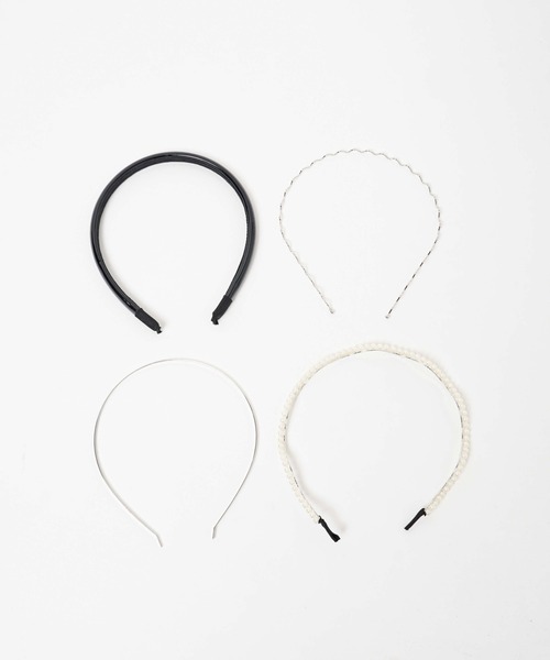 WEGO（ウィゴー）の「WEGO/【4点セット】マルチPUカチューシャ（カチューシャ・レディース・ベージュ/オフホワイト/パープル/ブラック/その他1・FREE）」の15枚目の写真