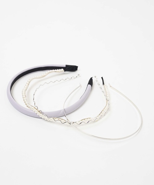 WEGO（ウィゴー）の「WEGO/【4点セット】マルチPUカチューシャ（カチューシャ・レディース・ベージュ/オフホワイト/パープル/ブラック/その他1・FREE）」の17枚目の写真