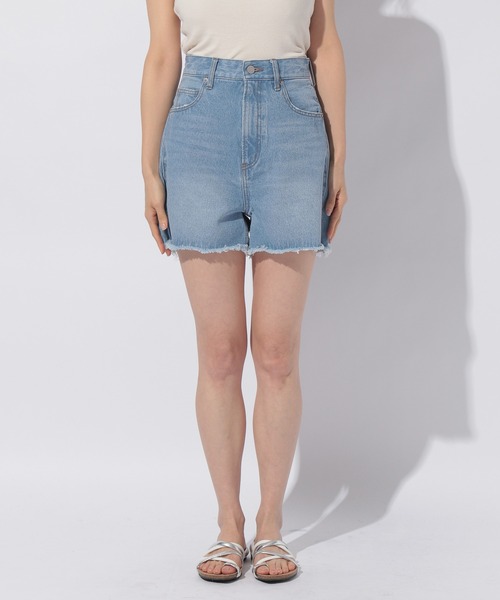 BAYFLOW(ベイフロー)の「MIEコラボ/ショートパンツ(デニムパンツ・レディース・ライトブルー/ホワイト・MEDIUM/SMALL)」の13枚目の写真