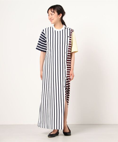 J.C.M（ジェーシーエム）の「J.C.M（ジェイシーエム）ボーダーワンピース（ワンピース・レディース・ネイビー/その他・38）」の2枚目の写真