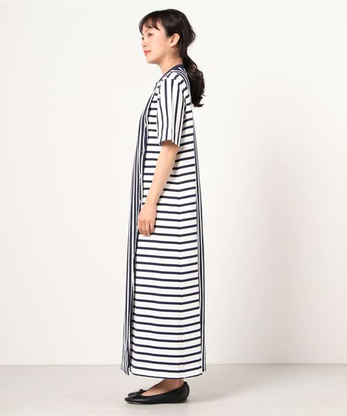 J.C.M（ジェーシーエム）の「J.C.M（ジェイシーエム）ボーダーワンピース（ワンピース・レディース・ネイビー/その他・38）」の3枚目の写真
