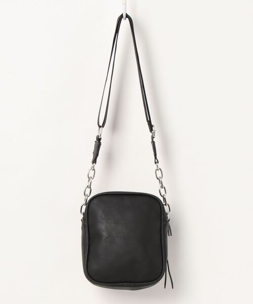 kutir（クティール）の「フェイクレザーショルダーバッグ（ショルダーバッグ・レディース・ブラック・FREE）」の5枚目の写真