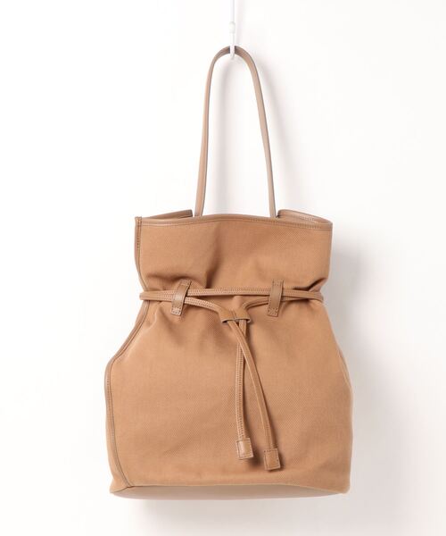 the dilettante（ザ・ディレッタント）の「【the dilettante】別注ドロストリングバッグ（トートバッグ・レディース・ベージュ/ホワイト・FREE）」の11枚目の写真