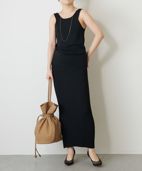 the dilettante（ザ・ディレッタント）の「【the dilettante】別注ドロストリングバッグ（トートバッグ・レディース・ベージュ/ホワイト・FREE）」の7枚目の写真