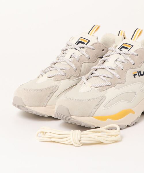 FILA（フィラ）の「レイトレイサー / RAY TRACER / 厚底スニーカー（スニーカー・レディース・ベージュ系1/ベージュ系2・23.5cm/23.0cm/24.0cm/24.5cm/25.0cm/26.0cm/27.0cm/28.0cm/22.5cm/29.0cm/25.5cm/26.5cm/27.5cm）」の12枚目の写真