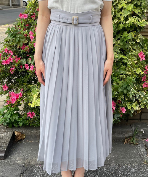 TITTY&CO.(ティティーアンドコー)の「2WAYサス付ベルトチュールスカート(スカート・レディース・ライトブルー/ブラック/ベージュ・SMALL/MEDIUM)」の15枚目の写真