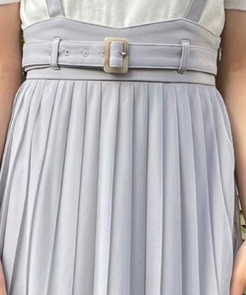 TITTY&CO.(ティティーアンドコー)の「2WAYサス付ベルトチュールスカート(スカート・レディース・ライトブルー/ブラック/ベージュ・SMALL/MEDIUM)」の11枚目の写真