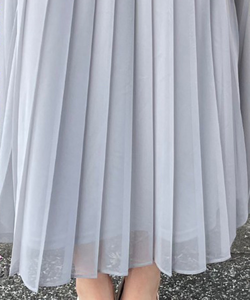 TITTY&CO.(ティティーアンドコー)の「2WAYサス付ベルトチュールスカート(スカート・レディース・ライトブルー/ブラック/ベージュ・SMALL/MEDIUM)」の5枚目の写真