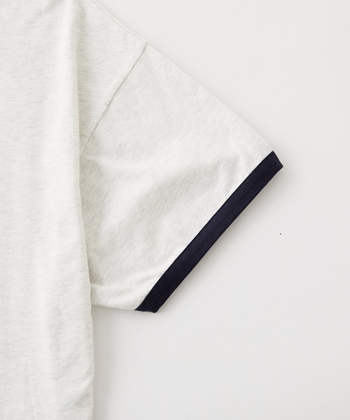 WHO'S WHO gallery（フーズフーギャラリー）の「リンガーBIG TEE（Tシャツ/カットソー・レディース・ホワイト/ブラック/グリーン/オートミール・FREE）」の8枚目の写真