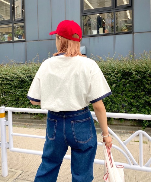 WHO'S WHO gallery（フーズフーギャラリー）の「リンガーBIG TEE（Tシャツ/カットソー・レディース・ホワイト/ブラック/グリーン/オートミール・FREE）」の18枚目の写真