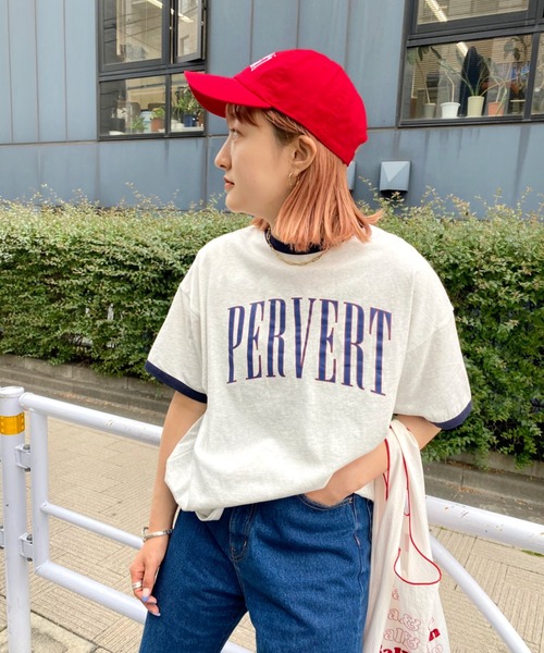 WHO'S WHO gallery（フーズフーギャラリー）の「リンガーBIG TEE（Tシャツ/カットソー・レディース・ホワイト/ブラック/グリーン/オートミール・FREE）」の21枚目の写真