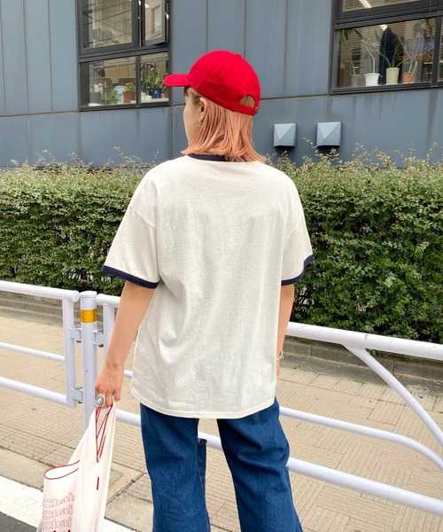 WHO'S WHO gallery（フーズフーギャラリー）の「リンガーBIG TEE（Tシャツ/カットソー・レディース・ホワイト/ブラック/グリーン/オートミール・FREE）」の22枚目の写真