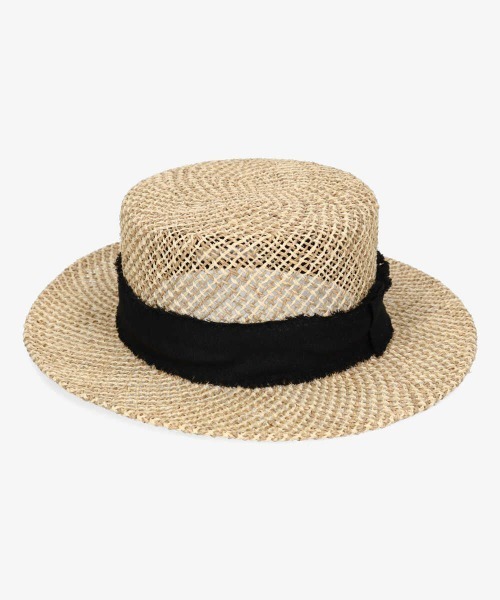 kaorinomori（カオリノモリ）の「カオリノモリ×山本莉子　plier hat（ハット・レディース・ブラック/ベージュ・57cm）」の7枚目の写真