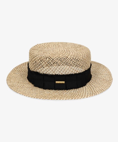 kaorinomori（カオリノモリ）の「カオリノモリ×山本莉子　plier hat（ハット・レディース・ブラック/ベージュ・57cm）」の8枚目の写真