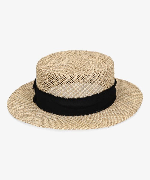 kaorinomori（カオリノモリ）の「カオリノモリ×山本莉子　plier hat（ハット・レディース・ブラック/ベージュ・57cm）」の10枚目の写真