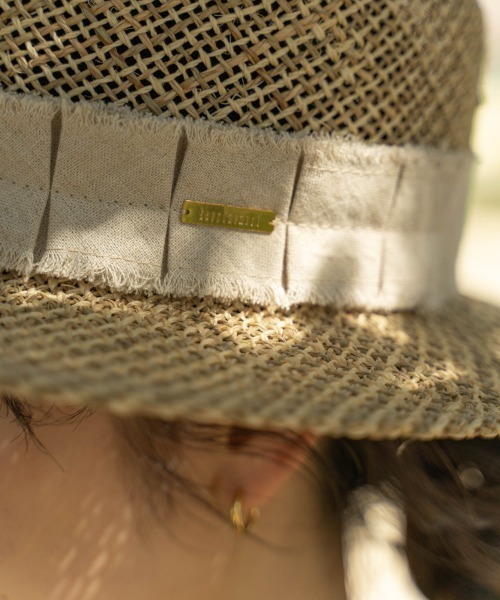 kaorinomori（カオリノモリ）の「カオリノモリ×山本莉子　plier hat（ハット・レディース・ブラック/ベージュ・57cm）」の17枚目の写真