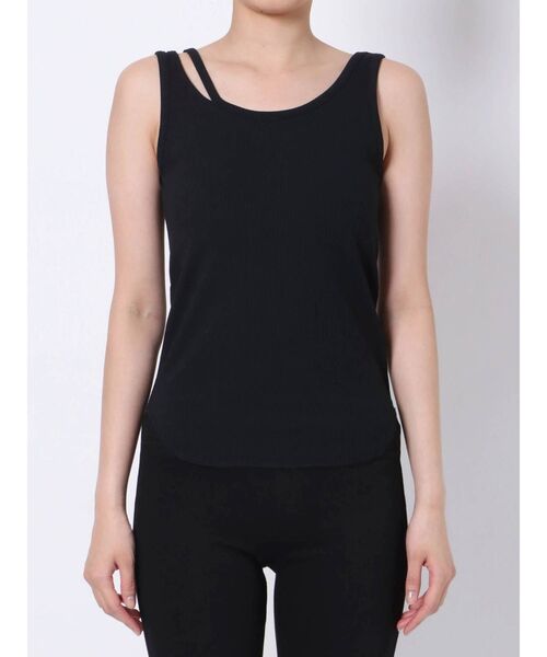 MURUA（ムルーア）の「ミリオンアイスパット入りスリットタンク（Tシャツ/カットソー・レディース・ホワイト/ブラック/カーキ・FREE）」の17枚目の写真