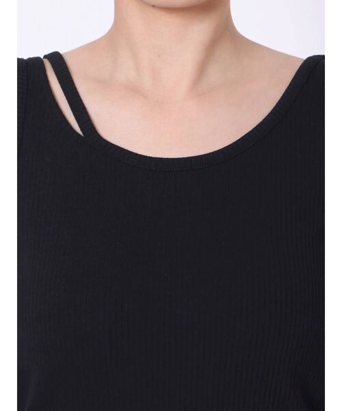 MURUA（ムルーア）の「ミリオンアイスパット入りスリットタンク（Tシャツ/カットソー・レディース・ホワイト/ブラック/カーキ・FREE）」の20枚目の写真