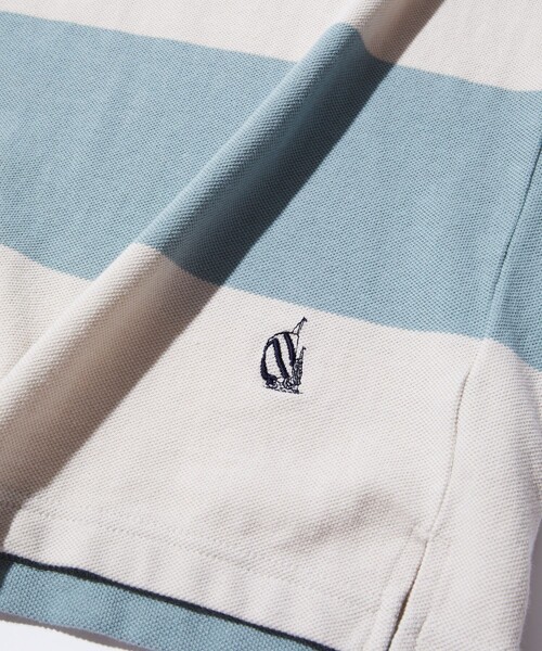 NAUTICA(ノーティカ)の「NAUTICA/ノーティカ Border Polo Shirt/ボーダーポロシャツ(ポロシャツ・メンズ・ベージュ/イエロー/グリーン・MEDIUM/LARGE/X-LARGE/XX-LARGE)」の4枚目の写真