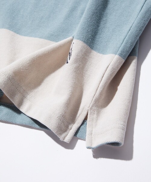 NAUTICA(ノーティカ)の「NAUTICA/ノーティカ Border Polo Shirt/ボーダーポロシャツ(ポロシャツ・メンズ・ベージュ/イエロー/グリーン・MEDIUM/LARGE/X-LARGE/XX-LARGE)」の7枚目の写真