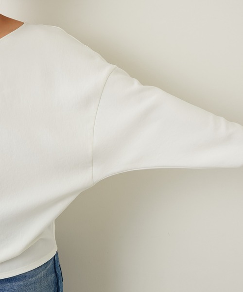 GALLARDAGALANTE（ガリャルダガランテ）の「ジャージーカーブブラウス  