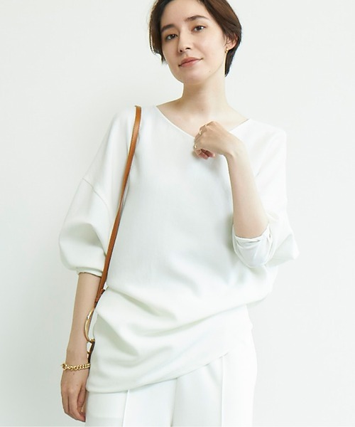 GALLARDAGALANTE（ガリャルダガランテ）の「ジャージーカーブブラウス  