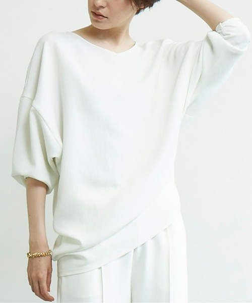 GALLARDAGALANTE（ガリャルダガランテ）の「ジャージーカーブブラウス  