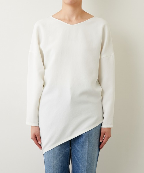 GALLARDAGALANTE（ガリャルダガランテ）の「ジャージーカーブブラウス  