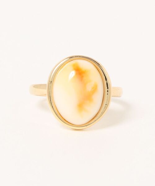 BROTHERHOOD（ブラザーフッド）の「【earyear】オーバルストーン リング ゴールド（リング・レディース・アイボリー/グリーン/グレー/クリア/ホワイト/ブルー/オレンジ/ピンク・FREE）」の19枚目の写真