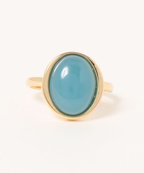 BROTHERHOOD（ブラザーフッド）の「【earyear】オーバルストーン リング ゴールド（リング・レディース・アイボリー/グリーン/グレー/クリア/ホワイト/ブルー/オレンジ/ピンク・FREE）」の22枚目の写真