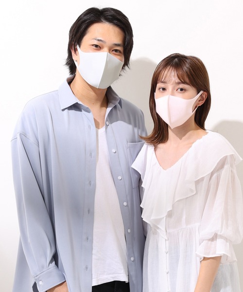 one after another NICE CLAUP(ワンアフターアナザーナイスクラップ)の「ZOZO限定 カップルマスク3枚セット(マスク・レディース・ベージュ/ピンク/ブルー/グリーン・LARGE/SMALL)」の13枚目の写真