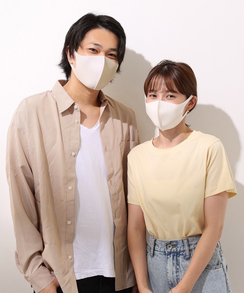 one after another NICE CLAUP(ワンアフターアナザーナイスクラップ)の「ZOZO限定 カップルマスク3枚セット(マスク・レディース・ベージュ/ピンク/ブルー/グリーン・LARGE/SMALL)」の18枚目の写真