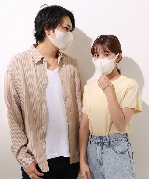 one after another NICE CLAUP(ワンアフターアナザーナイスクラップ)の「ZOZO限定 カップルマスク3枚セット(マスク・レディース・ベージュ/ピンク/ブルー/グリーン・LARGE/SMALL)」の19枚目の写真