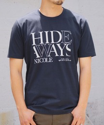 HIDEAWAYS NICOLE | ダブルシルケットロゴプリントTシャツ(Tシャツ/カットソー)