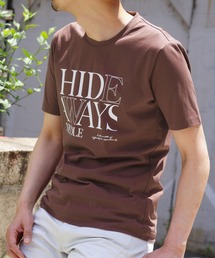 HIDEAWAYS NICOLE | ダブルシルケットロゴプリントTシャツ(Tシャツ/カットソー)