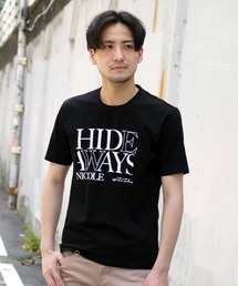 HIDEAWAYS NICOLE | ダブルシルケットロゴプリントTシャツ(Tシャツ/カットソー)