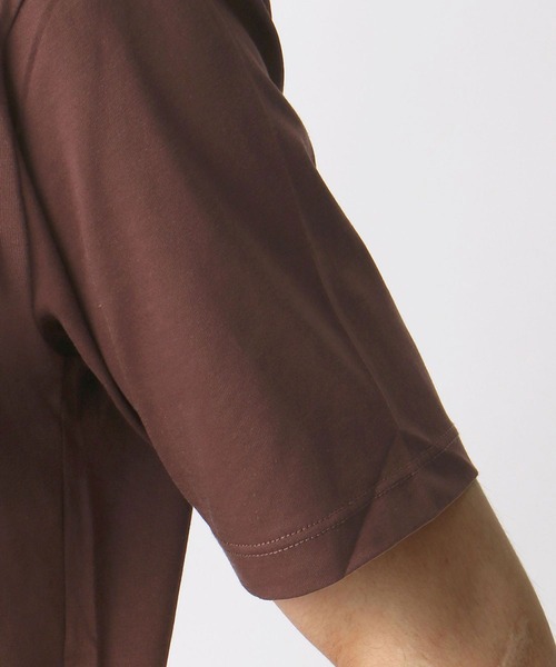 HIDEAWAYS NICOLE（ハイダウェイニコル）の「ダブルシルケットロゴプリントTシャツ（Tシャツ/カットソー・メンズ・ブラウン/ホワイト/ブラック/ネイビー・LARGE/MEDIUM/X-LARGE）」の12枚目の写真