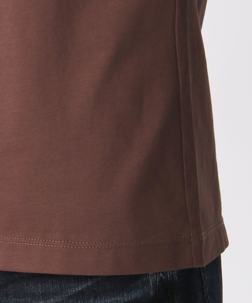 HIDEAWAYS NICOLE（ハイダウェイニコル）の「ダブルシルケットロゴプリントTシャツ（Tシャツ/カットソー・メンズ・ブラウン/ホワイト/ブラック/ネイビー・LARGE/MEDIUM/X-LARGE）」の13枚目の写真