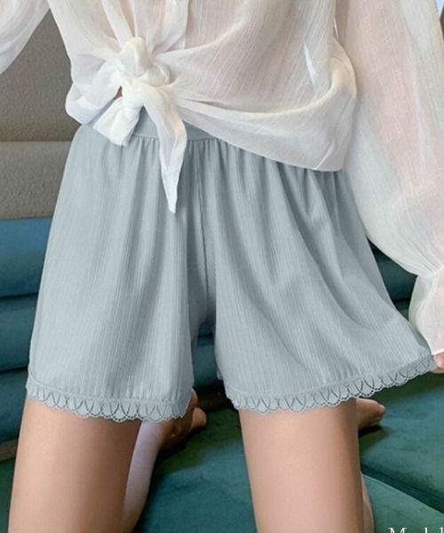 SFW(エスエフダブリュー)の「ペチパンツ レース付き インナーパンツ(その他パンツ・レディース・ライトピンク/ホワイト/ライトブルー/ミント/グレー/ブラック/ベージュ・FREE)」の6枚目の写真