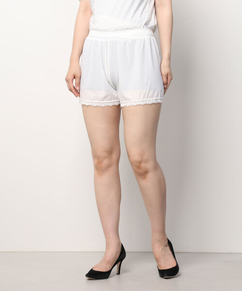 SFW(エスエフダブリュー)の「ペチパンツ レース付き インナーパンツ(その他パンツ・レディース・ライトピンク/ホワイト/ライトブルー/ミント/グレー/ブラック/ベージュ・FREE)」の9枚目の写真