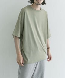 UR Lab. | シルケットルーズフィットTシャツ(5分袖)(Tシャツ/カットソー)