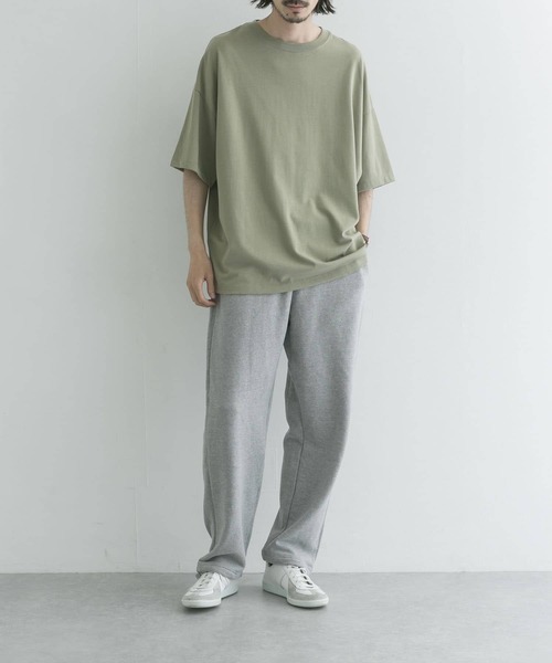 UR Lab.（アーバンリサーチラボ）の「シルケットルーズフィットTシャツ(5分袖)（Tシャツ/カットソー・メンズ・ホワイト/チャコールグレー/カーキ・MEDIUM/LARGE）」の17枚目の写真
