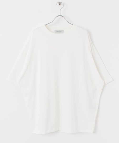 UR Lab.（アーバンリサーチラボ）の「シルケットルーズフィットTシャツ(5分袖)（Tシャツ/カットソー・メンズ・ホワイト/チャコールグレー/カーキ・MEDIUM/LARGE）」の14枚目の写真