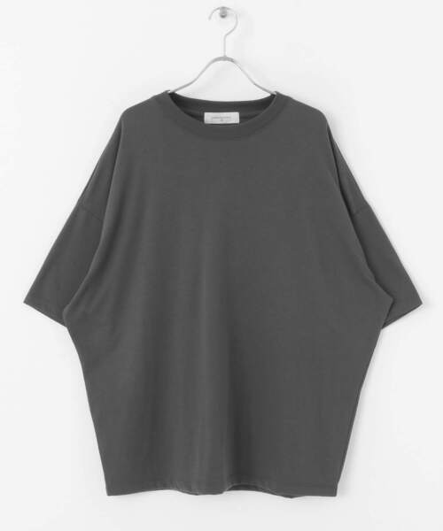 UR Lab.（アーバンリサーチラボ）の「シルケットルーズフィットTシャツ(5分袖)（Tシャツ/カットソー・メンズ・ホワイト/チャコールグレー/カーキ・MEDIUM/LARGE）」の18枚目の写真