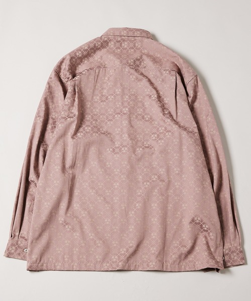 AIVER(アイバー)の「AIVER オリジナル和柄ジャガードL/Sシャツ Fabric by 西村庄治商店(シャツ/ブラウス・メンズ・ピンクベージュ/ブラック/ダークグレー・MEDIUM/LARGE)」の10枚目の写真
