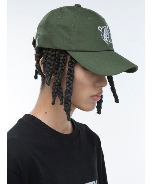 SINCITY(シンシティ)の「【SINCITY】Anarchy cat baseball cap(キャップ・メンズ・グレー/レッド/カーキ・ONE SIZE)」の11枚目の写真