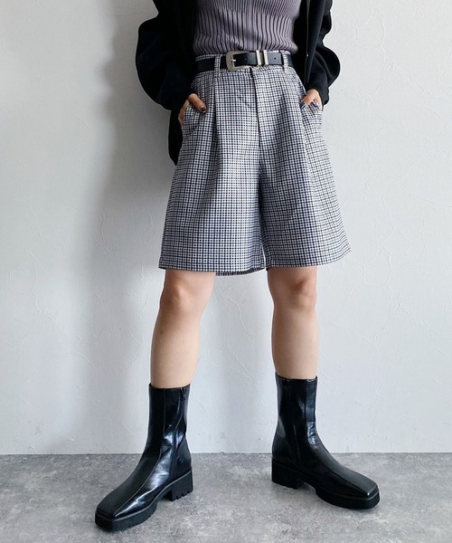 PAGEBOY（ページボーイ）の「ウールライクセットアップショートパンツ（その他パンツ・レディース・ブラック/グレー系その他/ブラウン系その他/グレイッシュベージュ・FREE）」の11枚目の写真